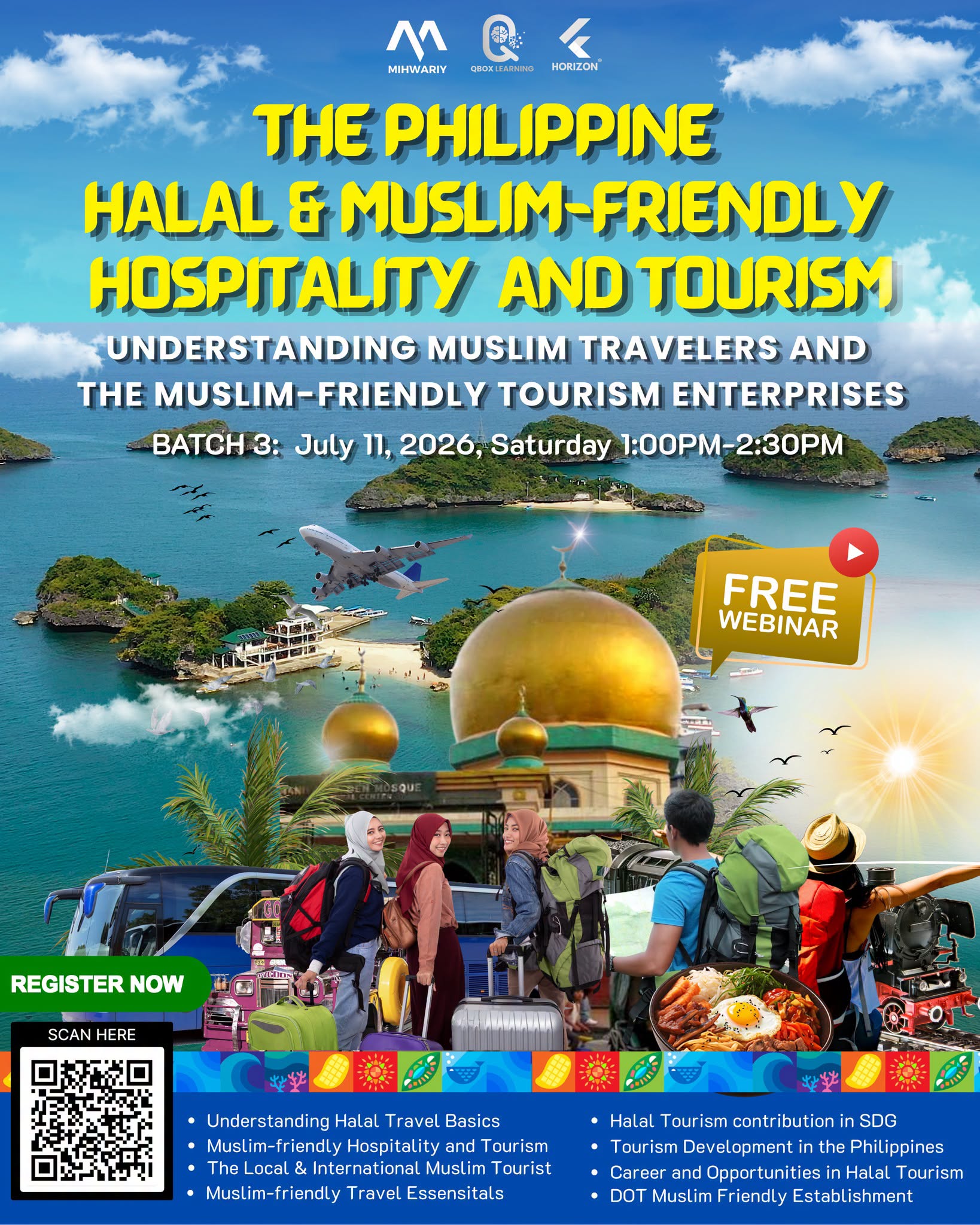 The Philippine Halal and Muslim-Friendly Hospitality and Tourism webinar poster